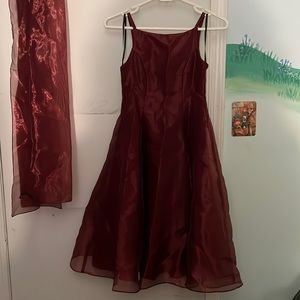 Jessica McClintock Burgundy Flower Girls Size 7 Formal Wedding
